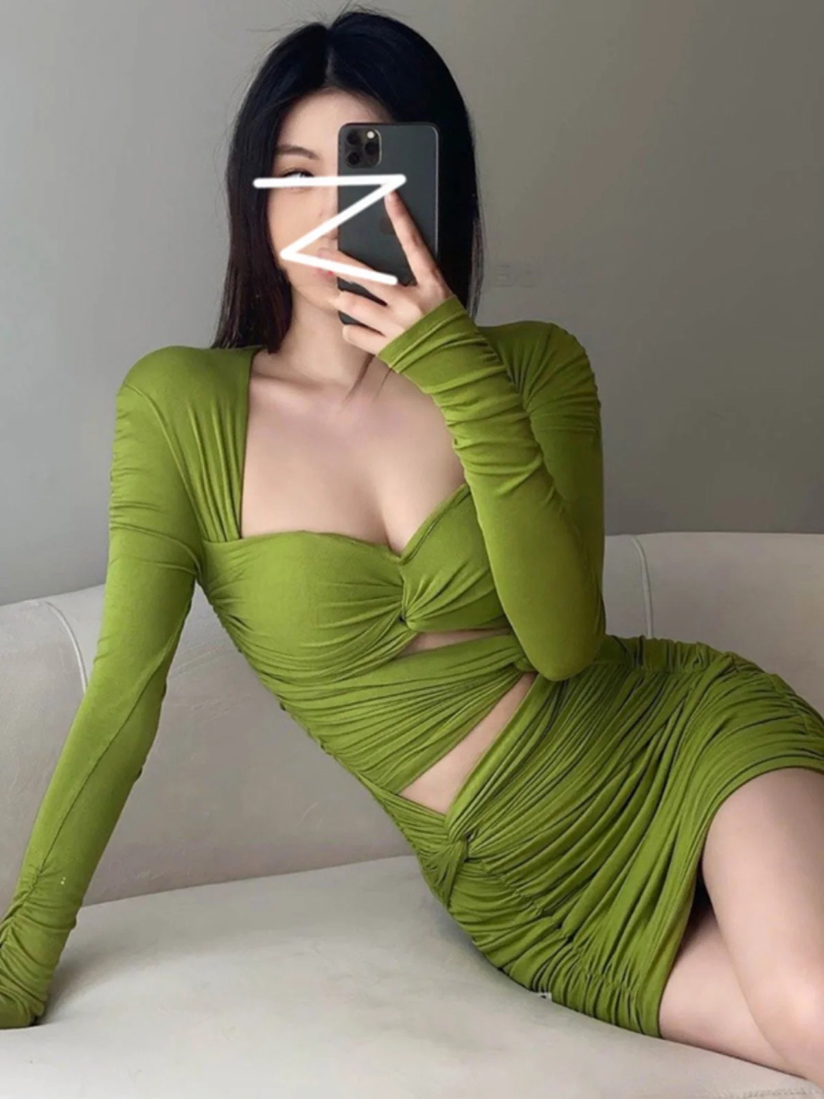 Pure Desire Sexy Hollow Knot Pleated Waist Skirt New Hot Girl Lady Collar Slim Dr Summer Long Sve High Waist ort Dr
Pure Desire Sexy Hollow Knot Pleated Waist Skirt New Hot Girl Lady Collar Slim Dr Summer Long Sve High Waist ort Dr