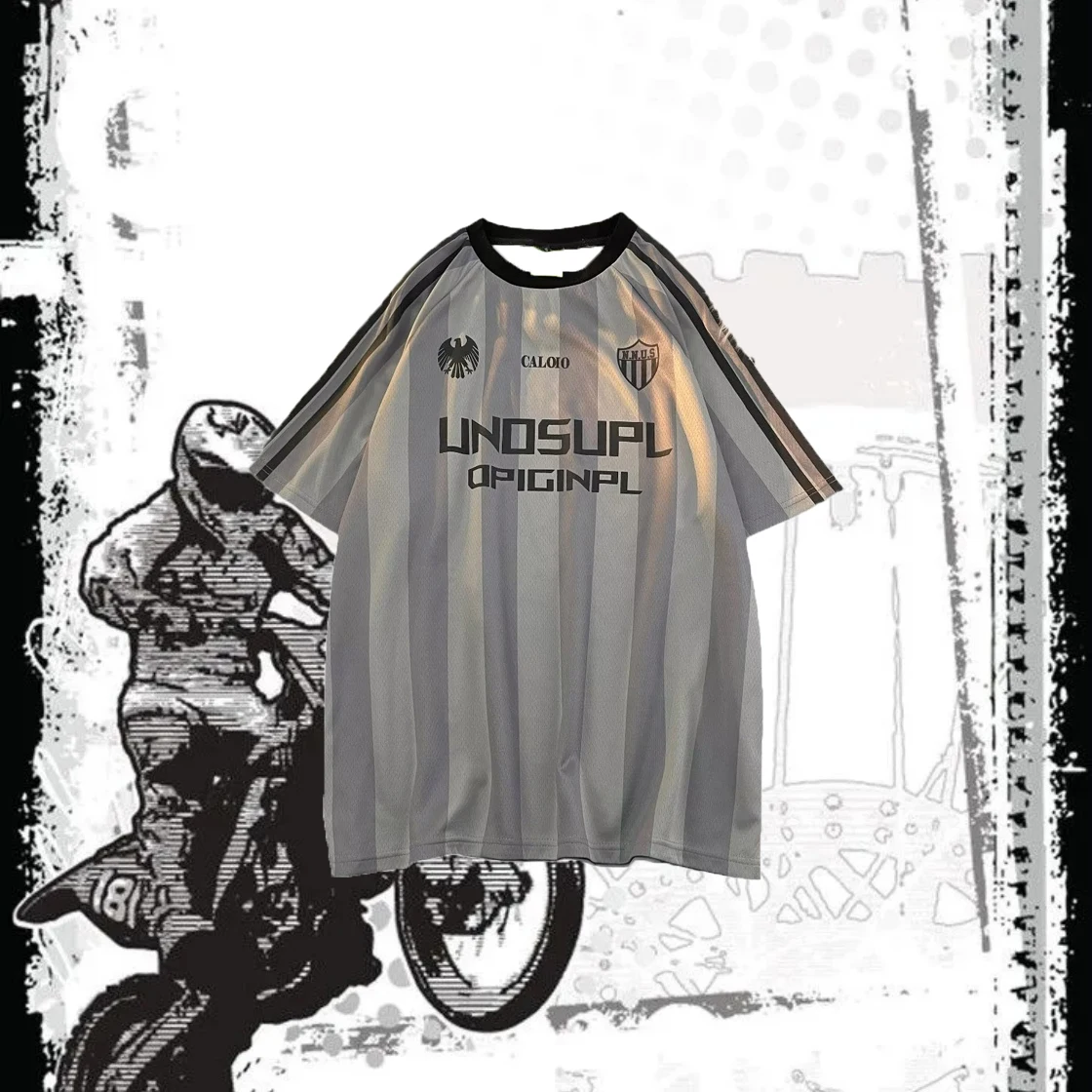 Vintage Striped Print Motorcycle Cycling Men's Crew-neck Short-sleeved Shirt Breathable Quick-drying Outdoor Sports Fashion Top
Vintage Striped Print Motorcycle Cycling Men's Crew-neck Short-sleeved Shirt Breathable Quick-drying Outdoor Sports Fashion Top