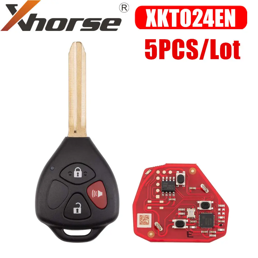 Xhorse XKTO24EN 2nd Generation Wire Remote Key for Toyota Style 3 Buttons 5PCS/Lot
Xhorse XKTO24EN 2nd Generation Wire Remote Key for Toyota Style 3 Buttons 5PCS/Lot