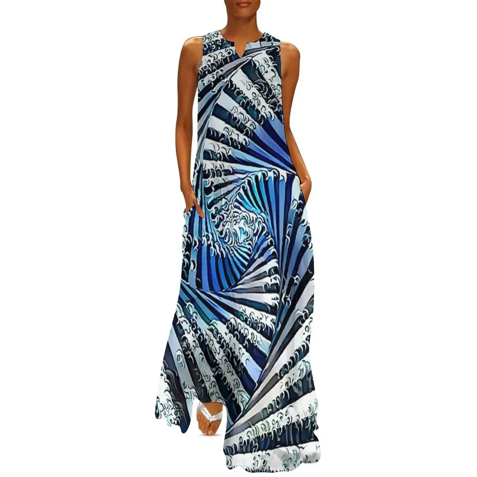 The Waves - Stylized Spinout Optical Illusion Long Dress fairy dress elegant chic wedding evening dresses Dress
The Waves - Stylized Spinout Optical Illusion Long Dress fairy dress elegant chic wedding evening dresses Dress