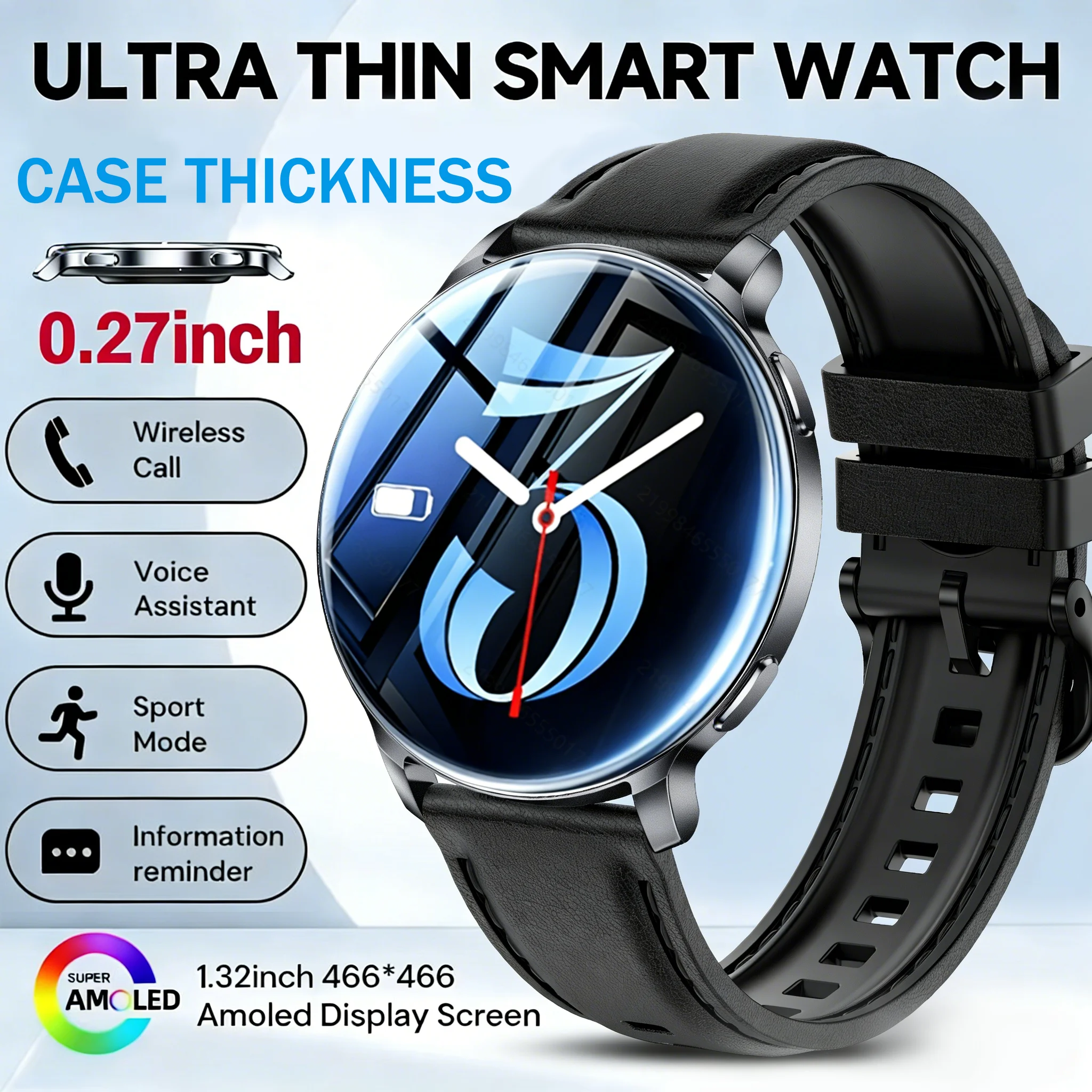 2026 Fashion Women wireless Call Smart Watch Heart Rate Blood Pressure Monitoring IP68Waterproof Men Smartwatch For Android IOS
2026 Fashion Women wireless Call Smart Watch Heart Rate Blood Pressure Monitoring IP68Waterproof Men Smartwatch For Android IOS
