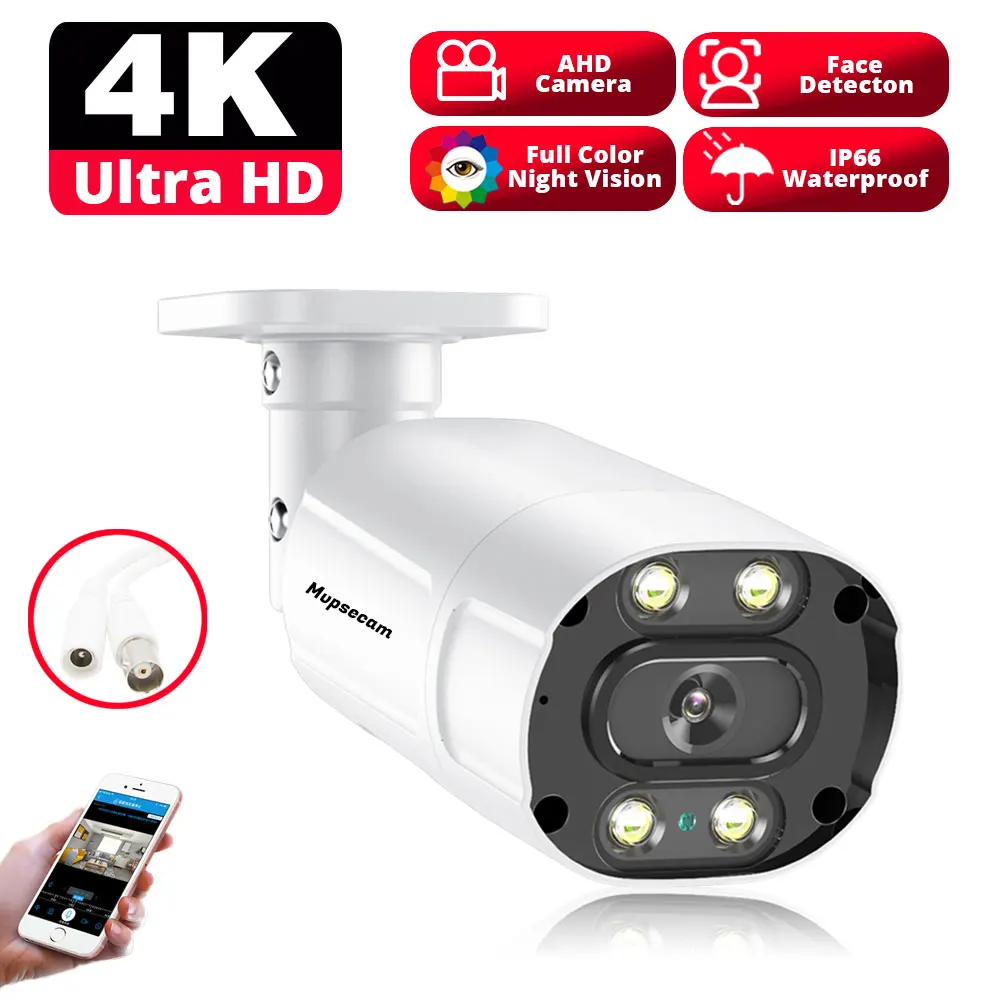 Nini AHD Camera HD 4K 8MP Surveillance Camera CCTV Bullet Outdoor Home Video Surveillance Camera Face Detect Color Night Vision
Nini AHD Camera HD 4K 8MP Surveillance Camera CCTV Bullet Outdoor Home Video Surveillance Camera Face Detect Color Night Vision