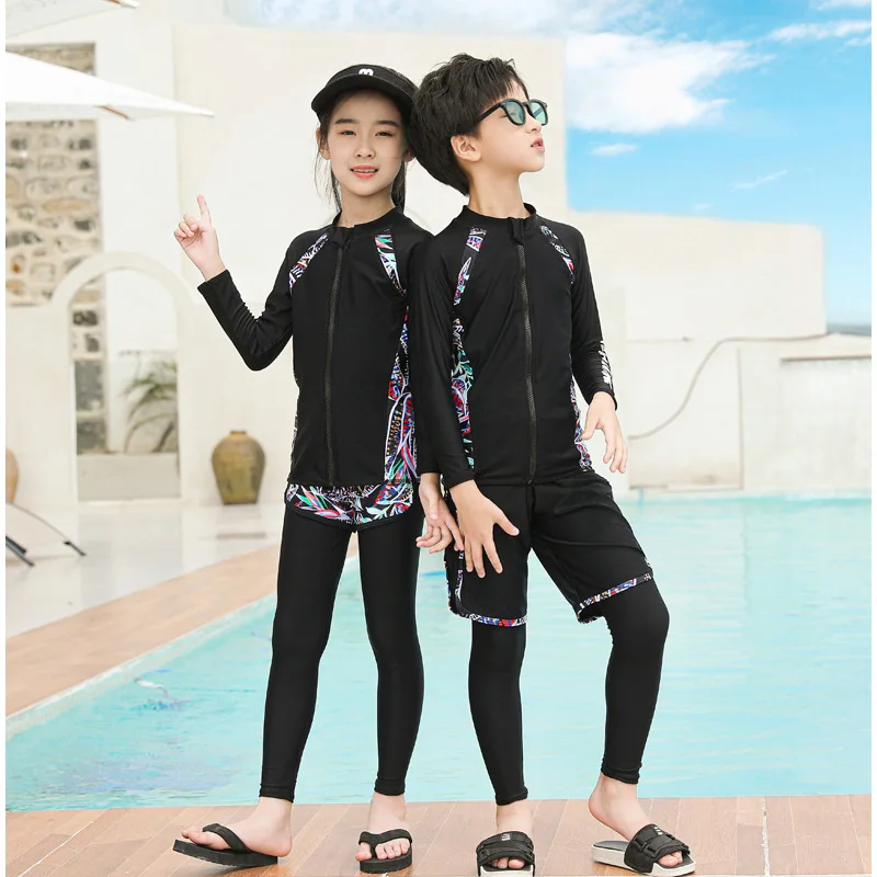 Boys' Girls Gash Guards Top+Bottoms Quick Dry Sand and Sun Protection Swimsuit Bathing Suits Long Sleeve Shirt+Boyshorts+Pants
Boys' Girls Gash Guards Top+Bottoms Quick Dry Sand and Sun Protection Swimsuit Bathing Suits Long Sleeve Shirt+Boyshorts+Pants