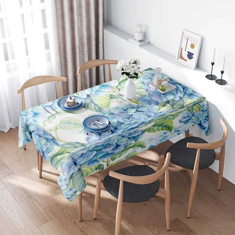 Luxury Blue Flower Printed Tablecloth for Dining Room Decor - Polyester Washable Kitchen Linen 120x240cm Home Decoration
Luxury Blue Flower Printed Tablecloth for Dining Room Decor - Polyester Washable Kitchen Linen 120x240cm Home Decoration