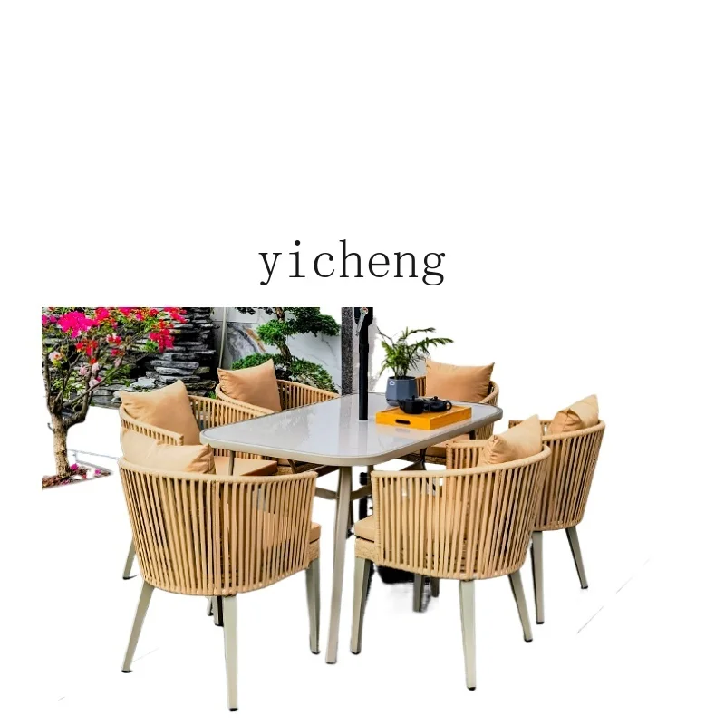 ZK Outdoor Desk-Chair Garden Rattan Chair Outdoor Coffee Outdoor Leisure Rattan Plastic Wood Alloy Table and Chair Combination
ZK Outdoor Desk-Chair Garden Rattan Chair Outdoor Coffee Outdoor Leisure Rattan Plastic Wood Alloy Table and Chair Combination