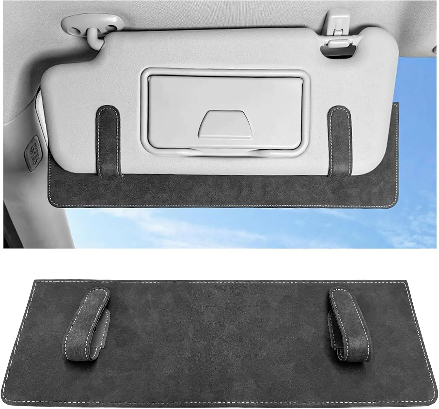 Car Sun Visor Extender, Anti-Glare Clip-On Shade for Safe Driving, Blocks UV Rays, Dark Gray
Car Sun Visor Extender, Anti-Glare Clip-On Shade for Safe Driving, Blocks UV Rays, Dark Gray
