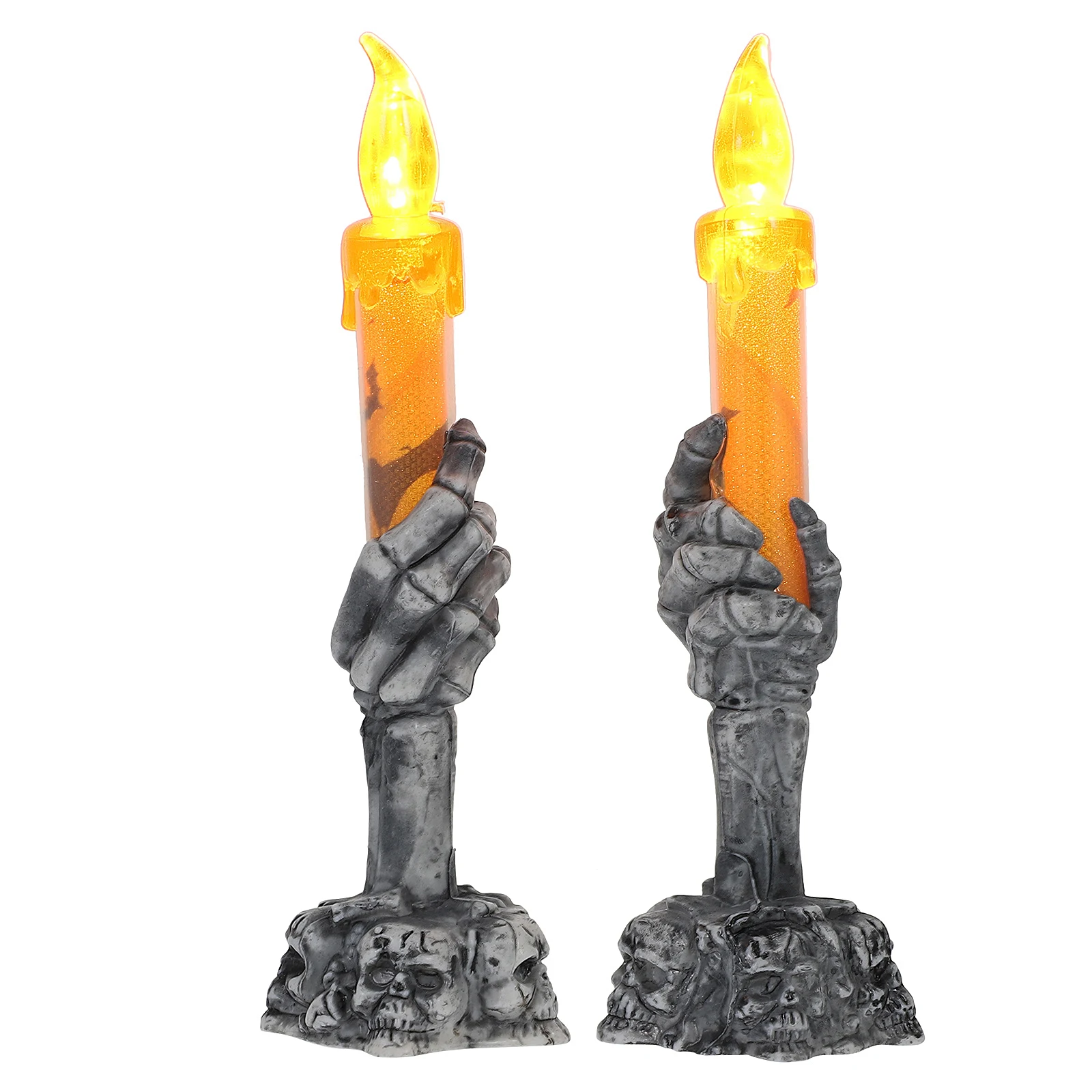2pcs Halloween Hand Light Operated Led Candles Flameless Skull Lamp Ghost Decor For Party Home Hotel
2pcs Halloween Hand Light Operated Led Candles Flameless Skull Lamp Ghost Decor For Party Home Hotel