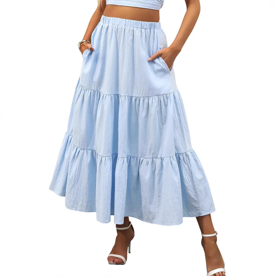 Skirts For Women Summer Bohemian Swing Beach Skirt High Waist A Line Flowy Skirts Pleated Layered Ruffle Hem Flowy A Line Skirt
Skirts For Women Summer Bohemian Swing Beach Skirt High Waist A Line Flowy Skirts Pleated Layered Ruffle Hem Flowy A Line Skirt