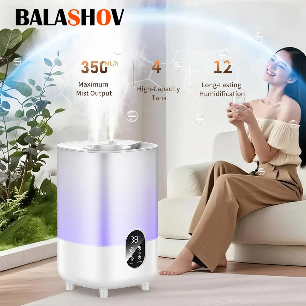 4L Air Humidifier Portable Small Aroma Diffuser 2 Spray Ports Large Capacity usb umidificador Home UV sterilization Humidifier
4L Air Humidifier Portable Small Aroma Diffuser 2 Spray Ports Large Capacity usb umidificador Home UV sterilization Humidifier