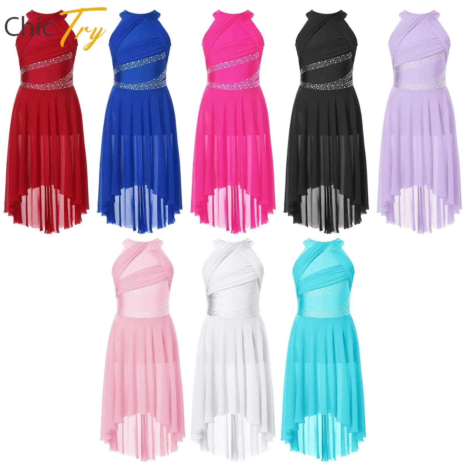 Kids Girls Lyrical Latin Dance Dress Sleeveless Sparkling Rhinestone Contemporary Modern Dance Gym Performance Leotard Dancewear 
Kids Girls Lyrical Latin Dance Dress Sleeveless Sparkling Rhinestone Contemporary Modern Dance Gym Performance Leotard Dancewear