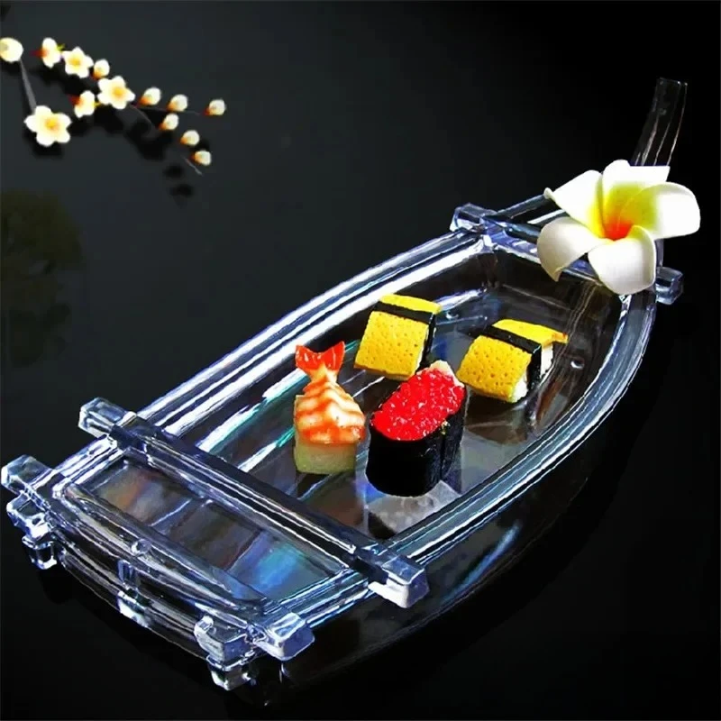 sushi boat transparent seafood boat cutlery dry ice boat Plastic sushi container decorate plate dish sushi acessorios
sushi boat transparent seafood boat cutlery dry ice boat Plastic sushi container decorate plate dish sushi acessorios