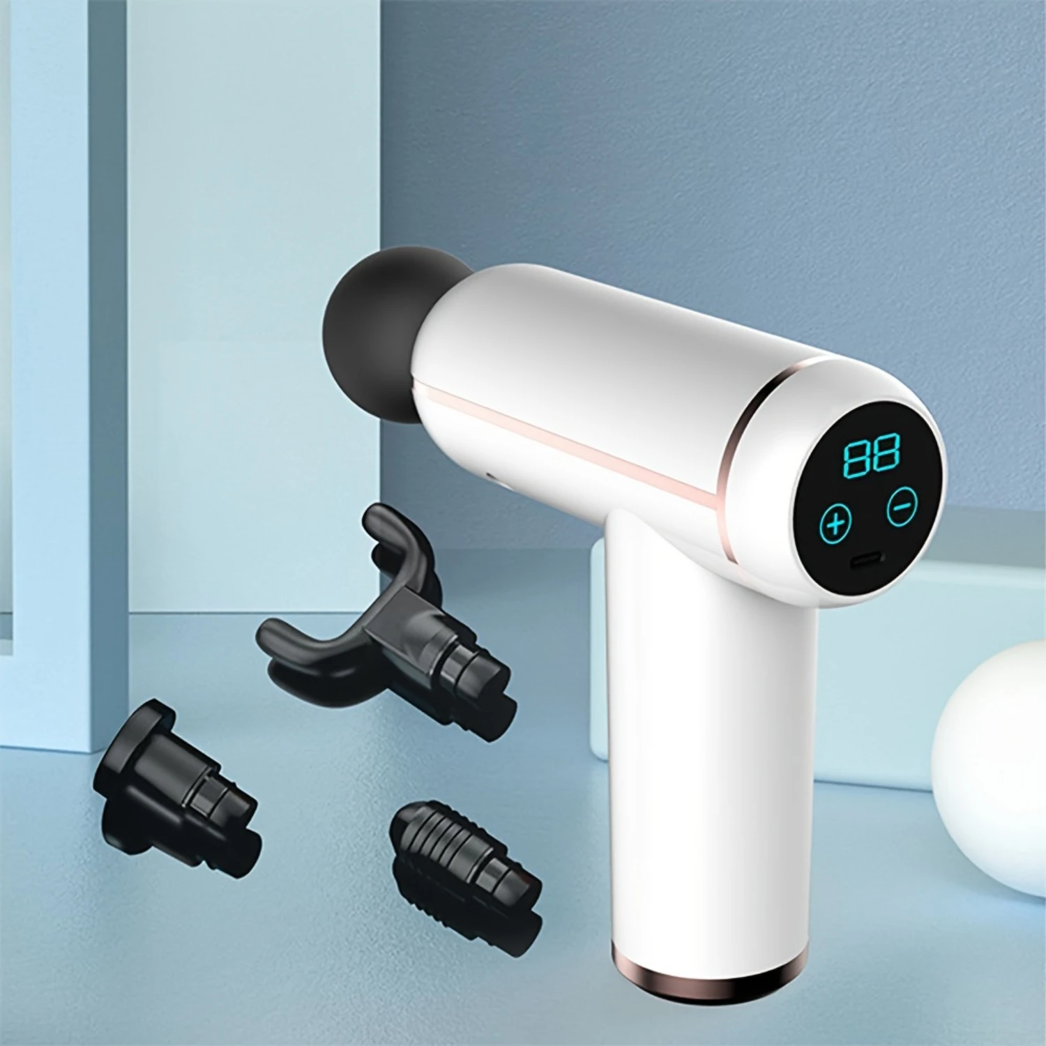 1 Set Portable Handheld Fascia Gun Massager With Touch Screen, 4 Massage Heads To Tap On Muscle Tissues, Compact And Convenient
1 Set Portable Handheld Fascia Gun Massager With Touch Screen, 4 Massage Heads To Tap On Muscle Tissues, Compact And Convenient