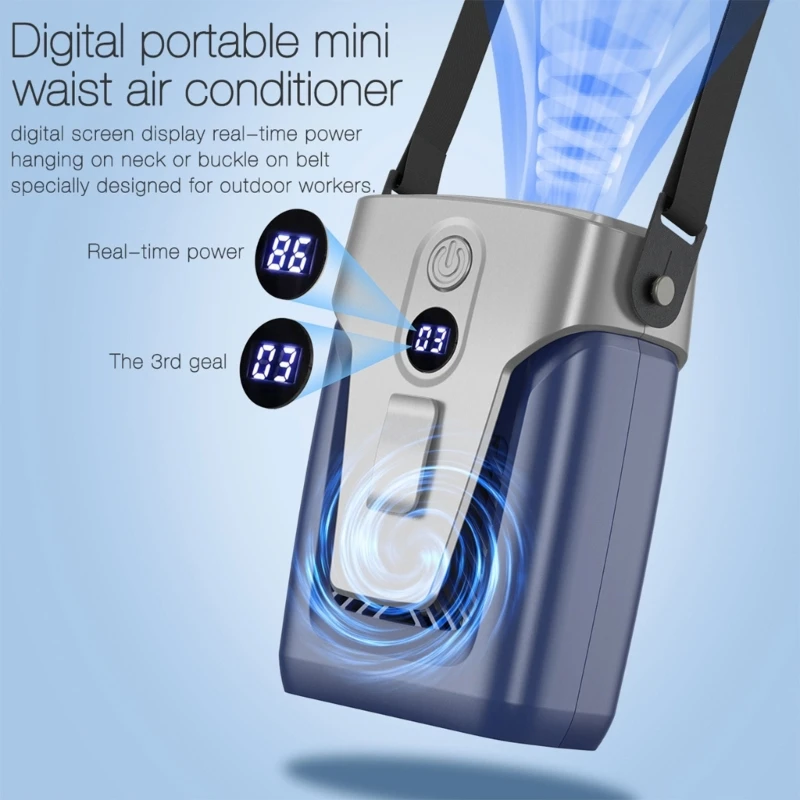 USB Air Conditioning Rechargeable HangingNeck 12000mAh Cooling Waist Clip-On Fan
USB Air Conditioning Rechargeable HangingNeck 12000mAh Cooling Waist Clip-On Fan