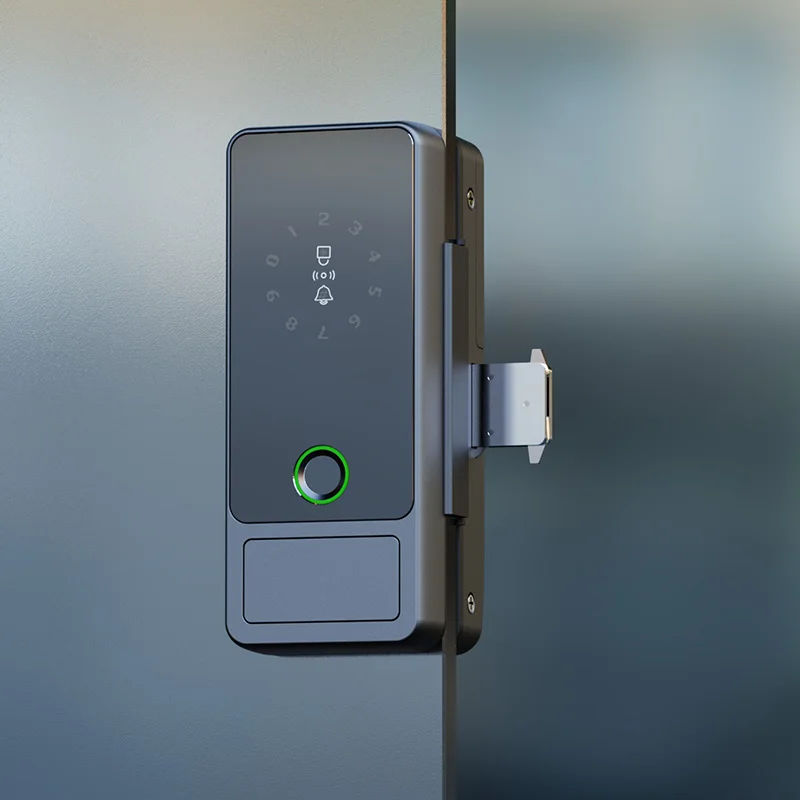 Умный замок Wi-Fi Tuya, цифровой комбинированный дверной замок с отпечатками пальцев для раздвижных распашных стеклянных дверей 
Умный замок Wi-Fi Tuya, цифровой комбинированный дверной замок с отпечатками пальцев для раздвижных распашных стеклянных дверей