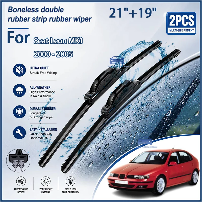 Front Wiper Blades For Seat Leon MK1 2000 - 2005 Windshield Windscreen Clean Window Car Rain Brushes 21"+19" Modification Parts
Front Wiper Blades For Seat Leon MK1 2000 - 2005 Windshield Windscreen Clean Window Car Rain Brushes 21"+19" Modification Parts