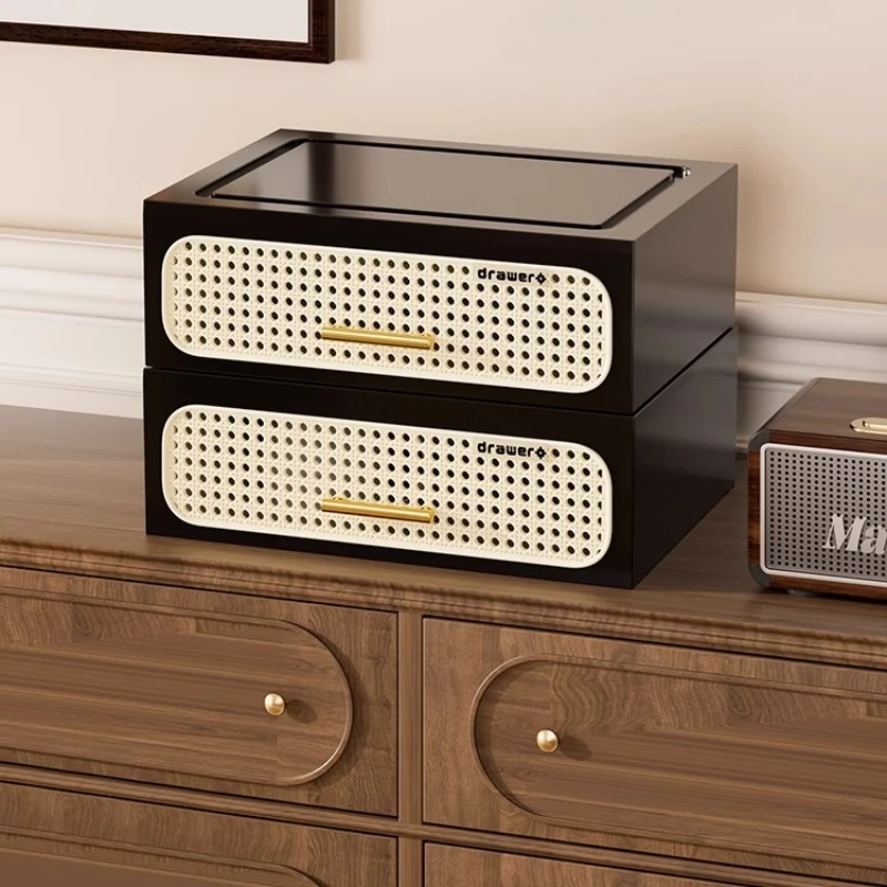 Retro Rattan Desktop Storage Box Organizer Porch Entrance Door Ornaments Living Room Large Capacity Multilayer Drawer Rack Decor
Retro Rattan Desktop Storage Box Organizer Porch Entrance Door Ornaments Living Room Large Capacity Multilayer Drawer Rack Decor