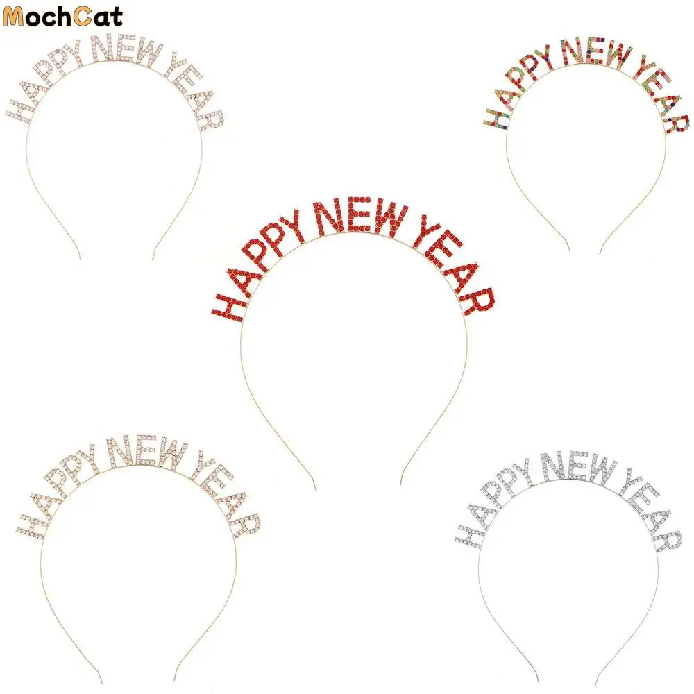 New Year Headdress Christmas Dree Up Letter Rhinestone Crown HAPPY NEW YEAR Headband Korean Style Hair Hoop Female Jewelry
New Year Headdress Christmas Dree Up Letter Rhinestone Crown HAPPY NEW YEAR Headband Korean Style Hair Hoop Female Jewelry