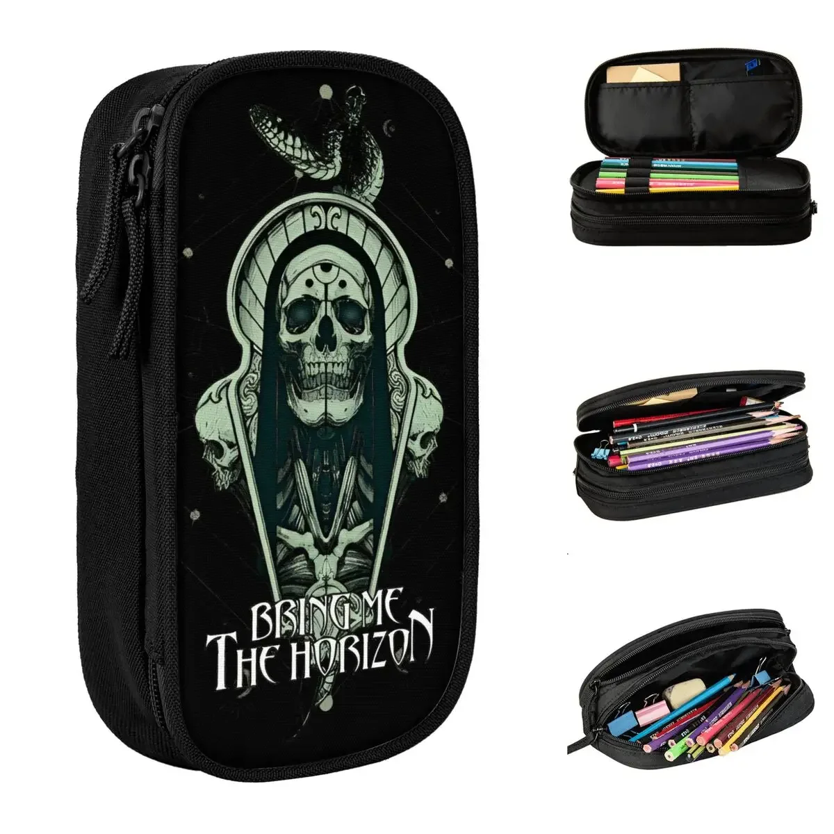 Cute Vintage Bring Me The Horizons Skull Metal Pencil Case Pencilcases Pen Holder Kids Big Capacity Bag Supplies Accessories
Cute Vintage Bring Me The Horizons Skull Metal Pencil Case Pencilcases Pen Holder Kids Big Capacity Bag Supplies Accessories