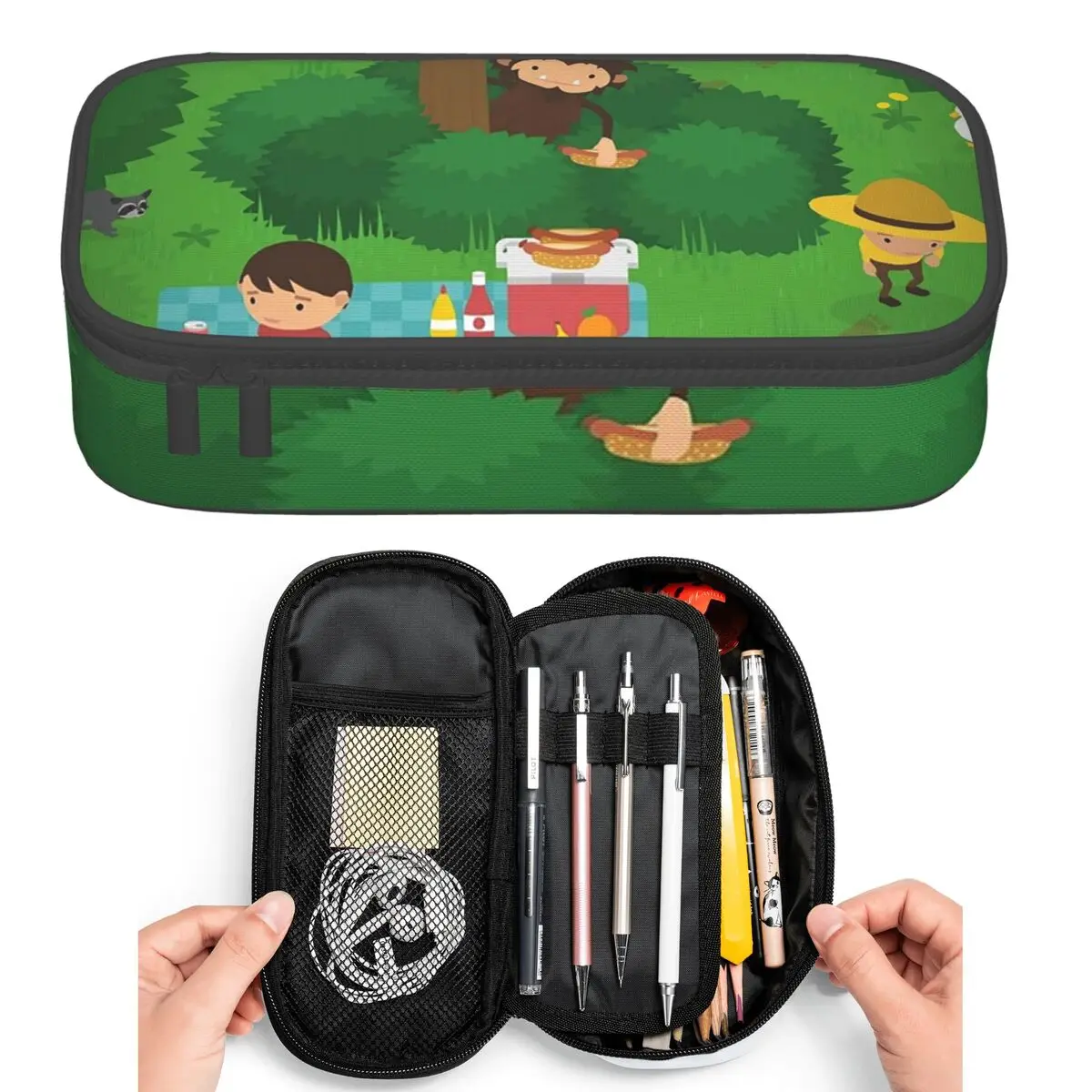 Sneaky Sasquatch Picnic Pencil Cases for Students Pen Box Pencil Bag Large Storage Pencil Pouch Pen Holder
Sneaky Sasquatch Picnic Pencil Cases for Students Pen Box Pencil Bag Large Storage Pencil Pouch Pen Holder