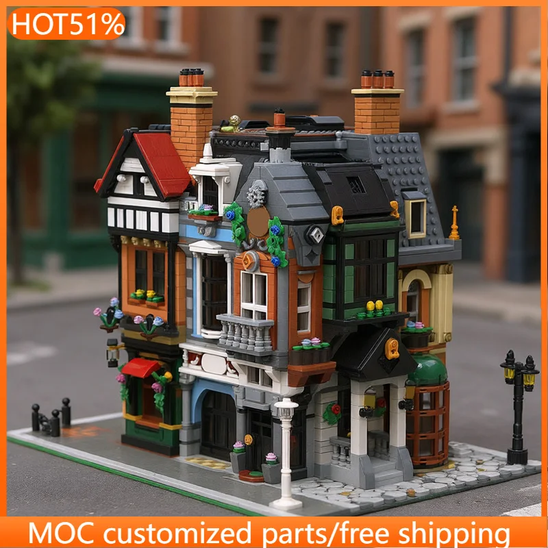 4709 PCS Urban Street Corner MOC Customize Modular Building Block Technology Model Kids Simple Creative DIY Festival Toy Gift
4709 PCS Urban Street Corner MOC Customize Modular Building Block Technology Model Kids Simple Creative DIY Festival Toy Gift