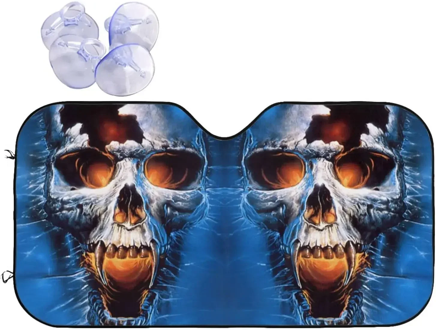 Parasol con diseño de calavera azul para ventana delantera de coche, parasol para la mayoría de los sedanes, bloques SUV, rayos
Parasol con diseño de calavera azul para ventana delantera de coche, parasol para la mayoría de los sedanes, bloques SUV, rayos