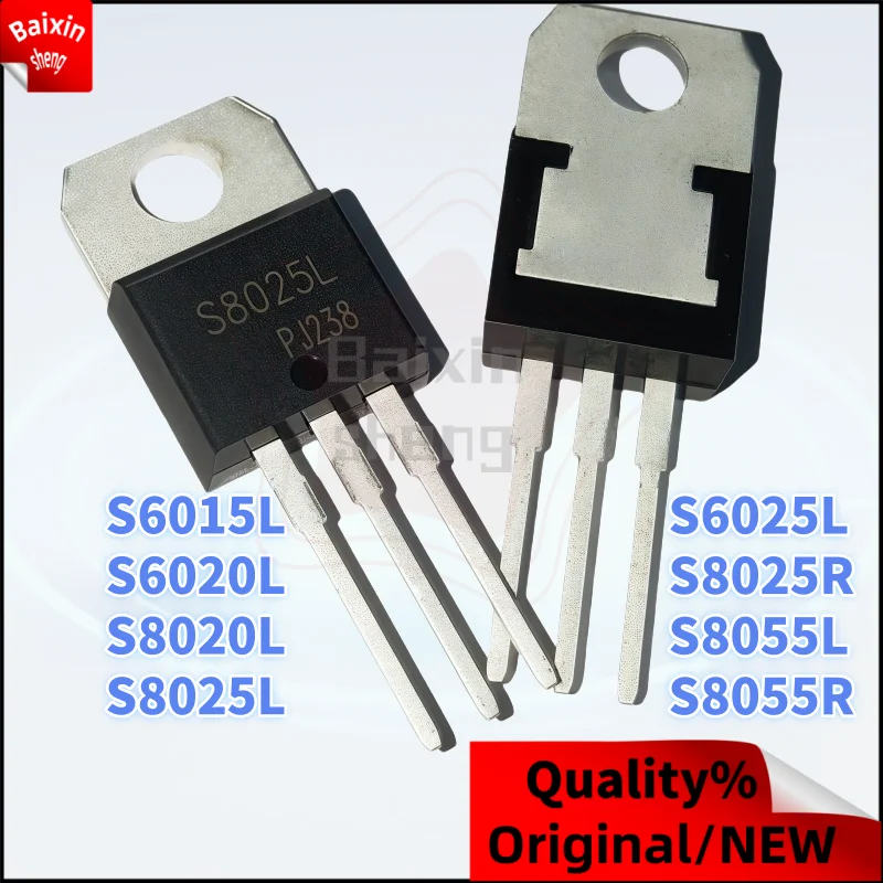 10PCS :NEW high-quality S6015L TO-220 S6020L S6025L S8025L S8020L S8055L S8025R S8055R Unidirectional thyristor
10PCS :NEW high-quality S6015L TO-220 S6020L S6025L S8025L S8020L S8055L S8025R S8055R Unidirectional thyristor