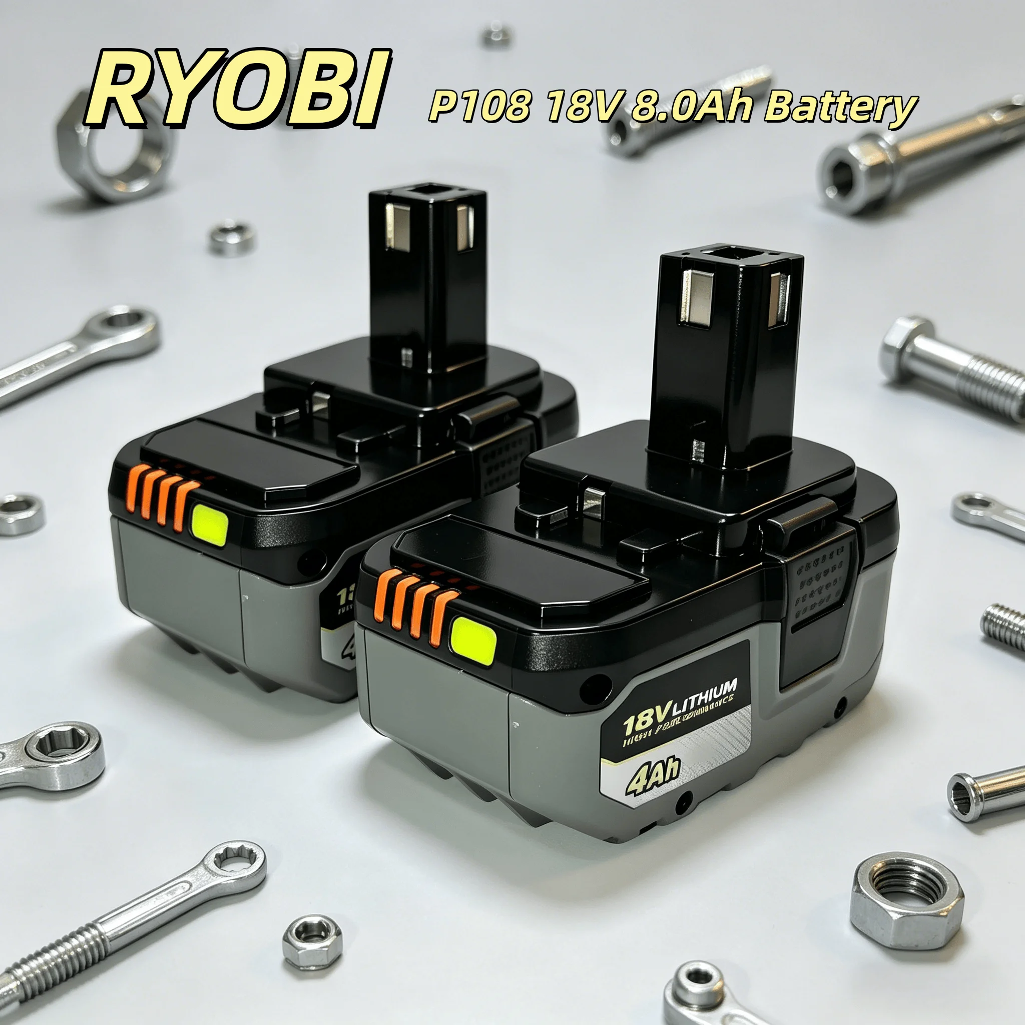 2026 New Original RYOBI 18V ONE+Upgraded Lithium Battery High Capacity No Memory Effect Fit P104 P107 P108 P109 RB18L20
2026 New Original RYOBI 18V ONE+Upgraded Lithium Battery High Capacity No Memory Effect Fit P104 P107 P108 P109 RB18L20