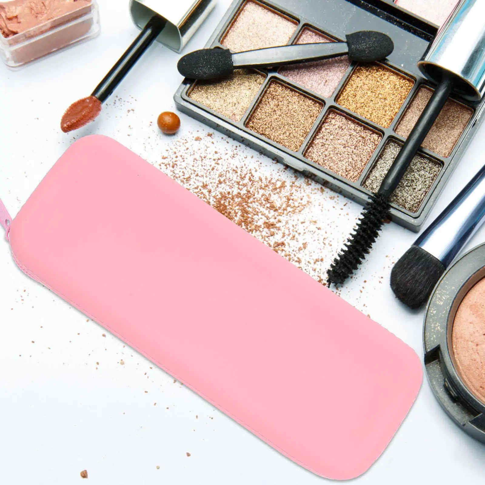 2 Pcs Silicone Makeup Brush Bag Travel Case ganizer Pouch Tool Storage Easy Clean Reusable Practical Design
2 Pcs Silicone Makeup Brush Bag Travel Case ganizer Pouch Tool Storage Easy Clean Reusable Practical Design