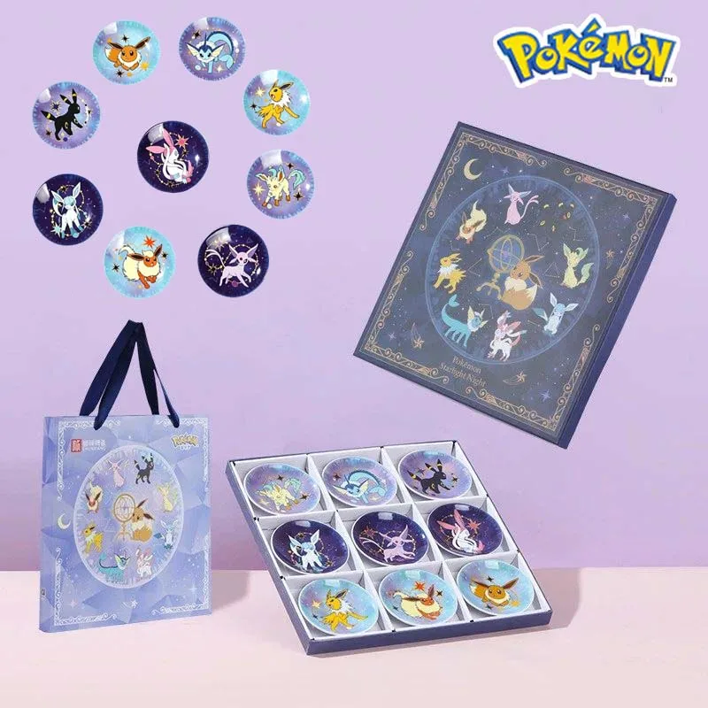 SHUNXIANG Pokémon Eevee Series Ceramic Plate Set Starry Sky Gift Box 9Pcs Cartoon Dish Set Anime Themed Porcelain Tableware Gift
SHUNXIANG Pokémon Eevee Series Ceramic Plate Set Starry Sky Gift Box 9Pcs Cartoon Dish Set Anime Themed Porcelain Tableware Gift