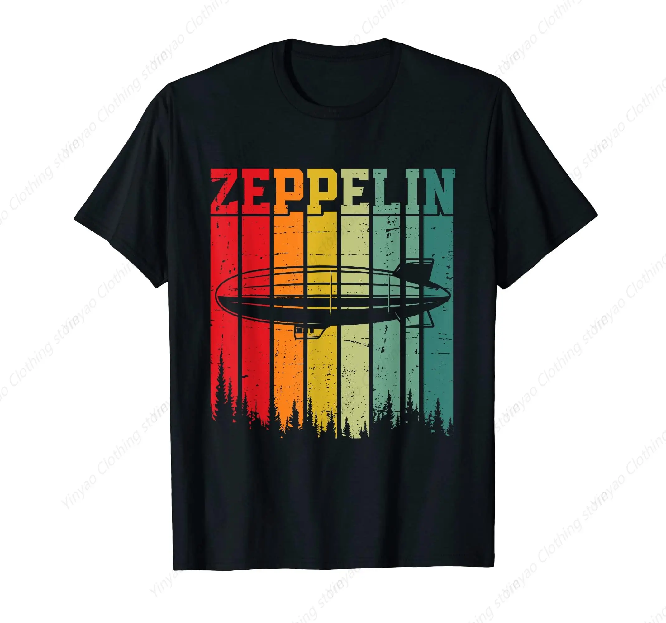 Retro Zeppelin spaceship art pattern men's and women's T-shirts gift cotton men's casual men's clothing
Retro Zeppelin spaceship art pattern men's and women's T-shirts gift cotton men's casual men's clothing