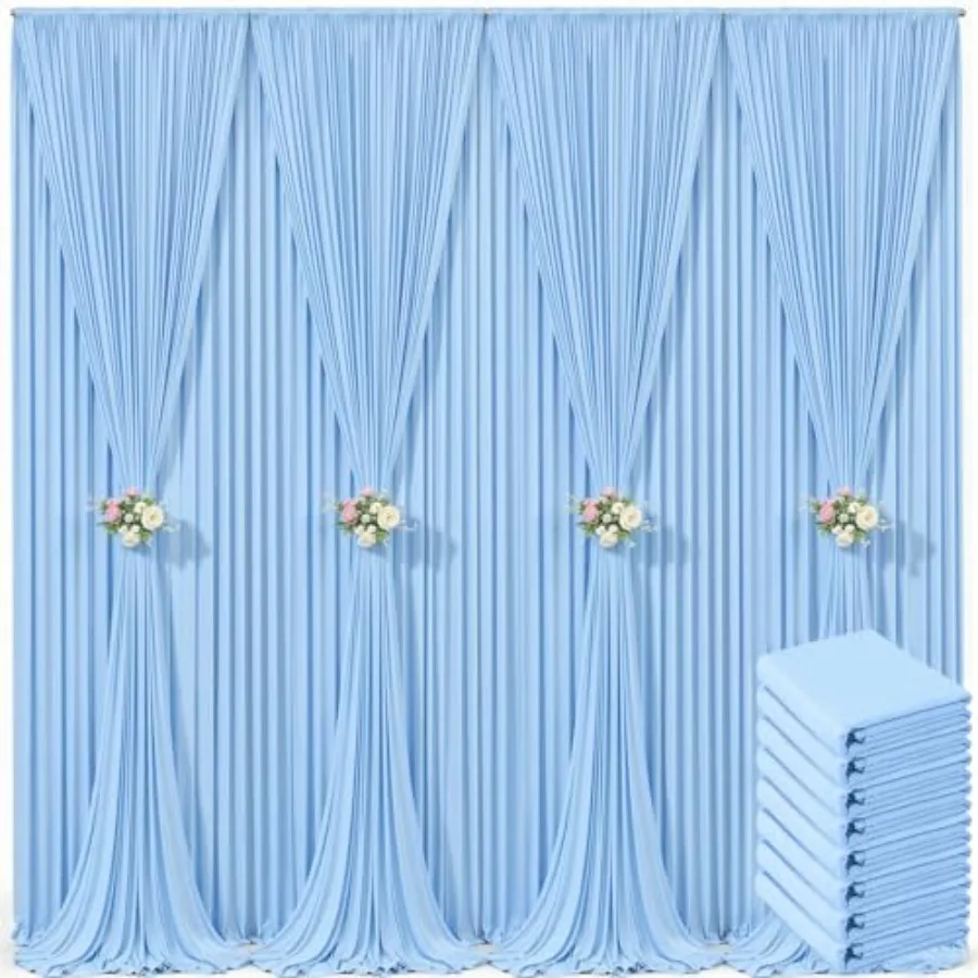 Baby Shower Parties backdrop curtain, polyester fabric, baby blue, wrinkle-free for photography and gender reveal events
Baby Shower Parties backdrop curtain, polyester fabric, baby blue, wrinkle-free for photography and gender reveal events