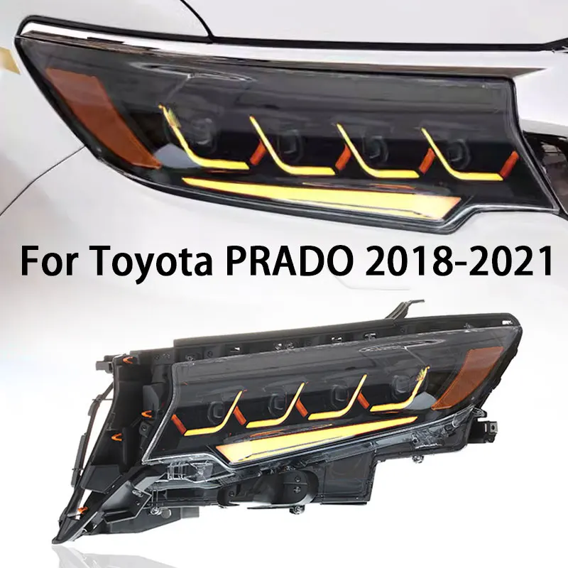 Headlights for Toyota Prado 2018-2021 LED Crystal Head Lamp DRL Running Turn Signal Light Led Angel Eyes Projector Plug and play
Headlights for Toyota Prado 2018-2021 LED Crystal Head Lamp DRL Running Turn Signal Light Led Angel Eyes Projector Plug and play