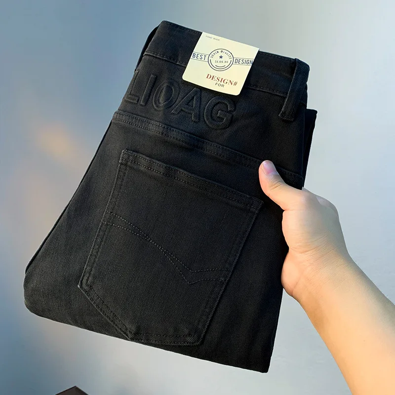High-end black jeans men's simple casual tappered fashionable fashionable printed stretch slim-fitting men's clothing trousers
High-end black jeans men's simple casual tappered fashionable fashionable printed stretch slim-fitting men's clothing trousers