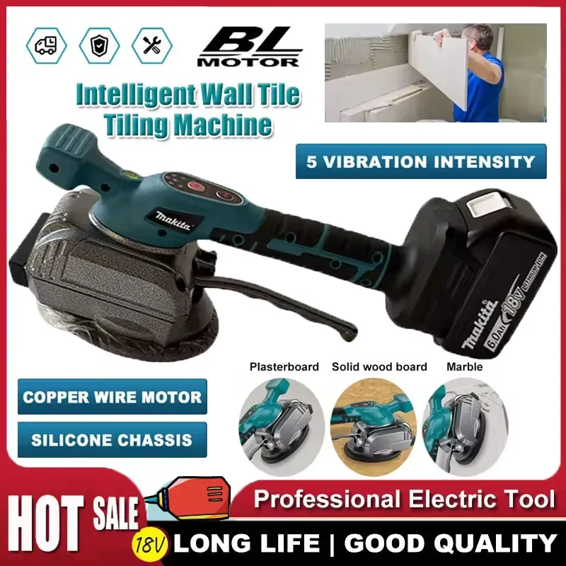Беспроводная интеллектуальная машина для укладки плитки Makita, вибрационный выравниватель для плитки, электроинструмент для аккумуляторов Makita 18V
Беспроводная интеллектуальная машина для укладки плитки Makita, вибрационный выравниватель для плитки, электроинструмент для аккумуляторов Makita 18V