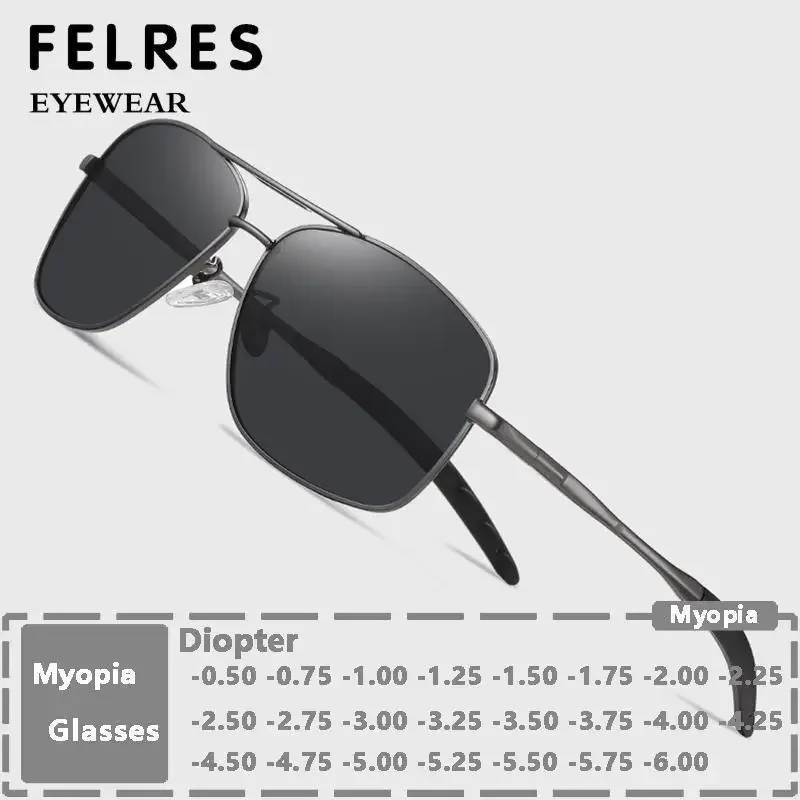 Men Metal Frame Fashion Square Tinted Myopia Glasses Prescription Glasses Driving Nearsighted Sunglasses UV400 New
Men Metal Frame Fashion Square Tinted Myopia Glasses Prescription Glasses Driving Nearsighted Sunglasses UV400 New