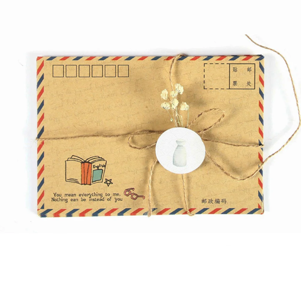 8Pcs Lightweight Envelope Premium Paper Retro Look for Card Storage Letters Mailing Secure Seal Elegant Printing Detail
8Pcs Lightweight Envelope Premium Paper Retro Look for Card Storage Letters Mailing Secure Seal Elegant Printing Detail