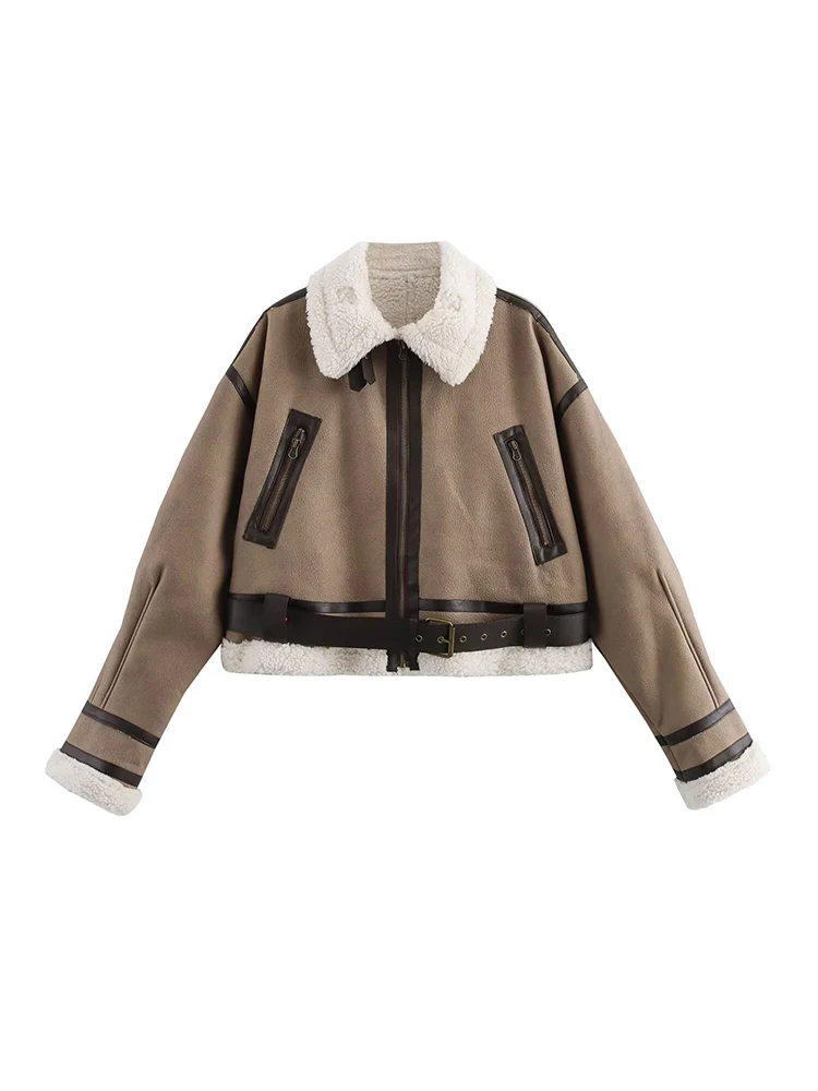 European style new women's fashion, versatile, elegant and simple faux fur short collar long sleeve jacket.
European style new women's fashion, versatile, elegant and simple faux fur short collar long sleeve jacket.