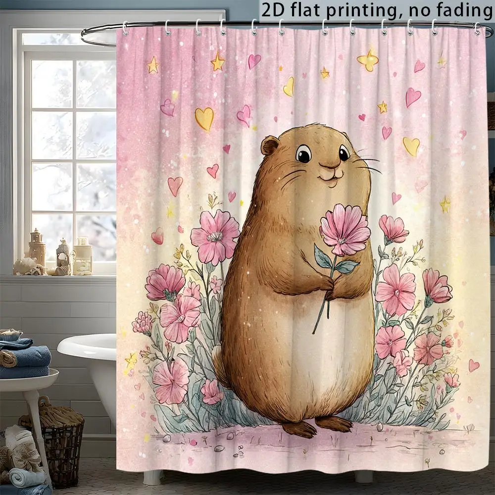 Cute Beaver Floral Watercolor Pink Shower Curtain Bathroom Decor Polyester Aesthetic Spring Woodland Art Waterproof Tapestry
Cute Beaver Floral Watercolor Pink Shower Curtain Bathroom Decor Polyester Aesthetic Spring Woodland Art Waterproof Tapestry