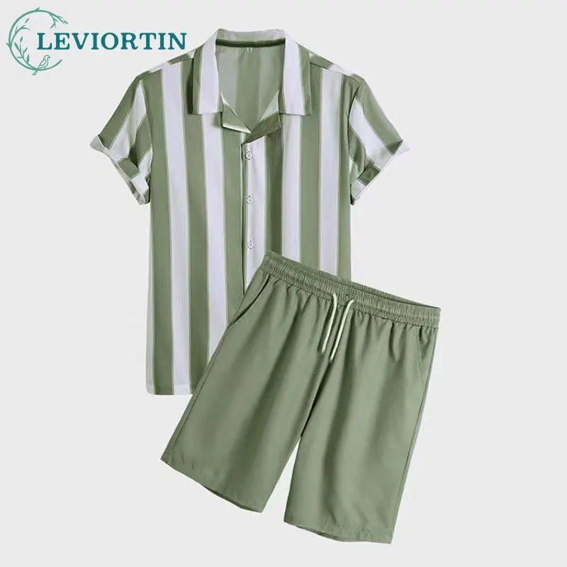 Hawaii New Summer Men's Youth Fashion Set Short Sleeve Striped Beach Multi functional Fashion Loose Thin shirt set LR-162DT
Hawaii New Summer Men's Youth Fashion Set Short Sleeve Striped Beach Multi functional Fashion Loose Thin shirt set LR-162DT