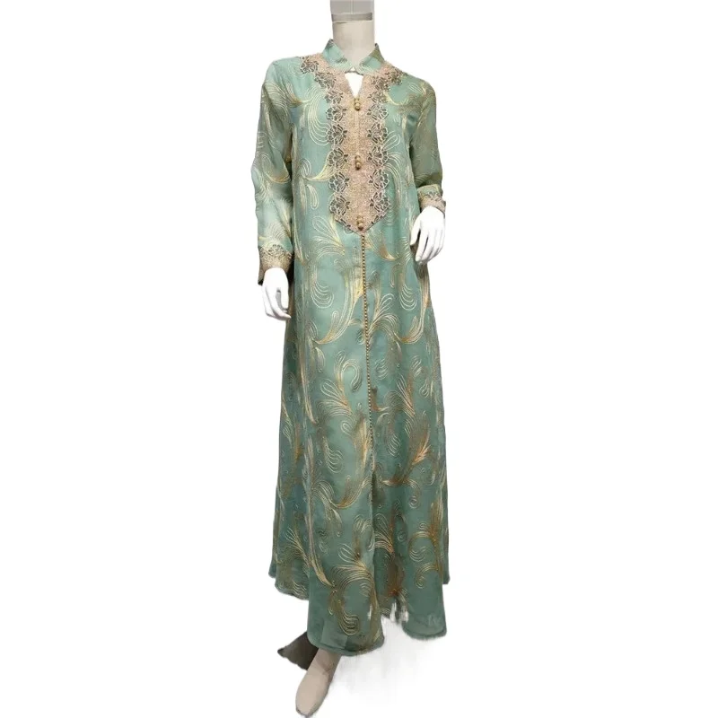 Embroidery Abaya Eid Mubarak Ramadan Women Muslim Maxi Dress Dubai IslamIC Morocco Gown Party Kaftan Arabic Robe Vestido Caftan
Embroidery Abaya Eid Mubarak Ramadan Women Muslim Maxi Dress Dubai IslamIC Morocco Gown Party Kaftan Arabic Robe Vestido Caftan
