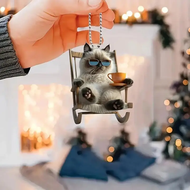 Cat Ornament 2D Acrylic Kitten Hangable Ornament Cute Cat Car Pendant Cool Car Hangable Accessories for Rear View Mirrors Decor
Cat Ornament 2D Acrylic Kitten Hangable Ornament Cute Cat Car Pendant Cool Car Hangable Accessories for Rear View Mirrors Decor