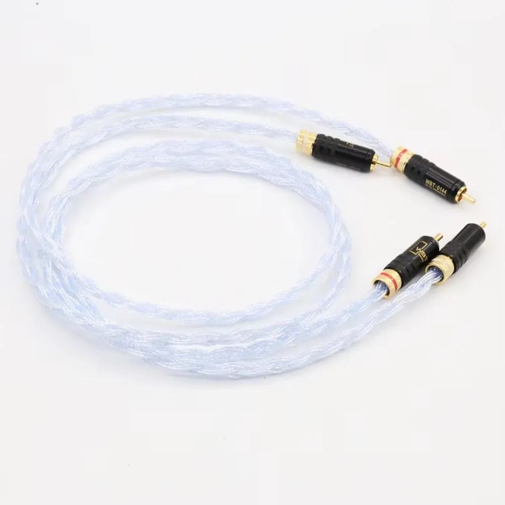pair BD-S Silver plated RCA Auido interconnect cable With WBT-0144 plugs connection
pair BD-S Silver plated RCA Auido interconnect cable With WBT-0144 plugs connection