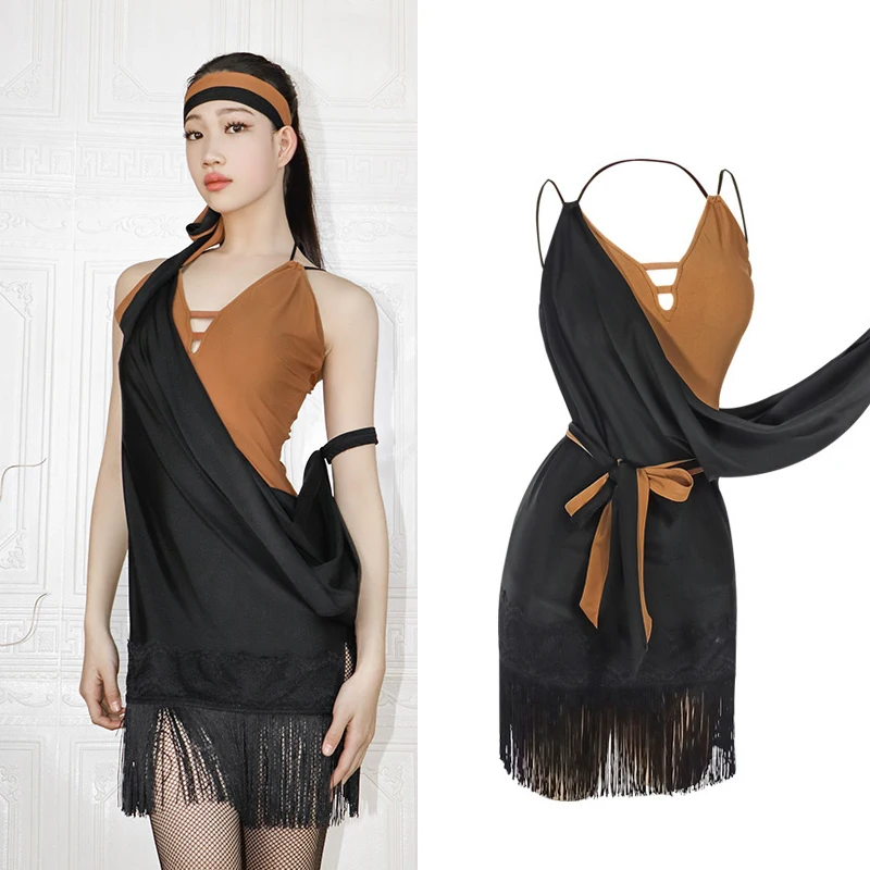 2023 Women Latin Dance Dress Black Sexy Fringed Dress Adult Chacha Rumba Tango Ballroom Latin Competition Dance Dresses DN14716
2023 Women Latin Dance Dress Black Sexy Fringed Dress Adult Chacha Rumba Tango Ballroom Latin Competition Dance Dresses DN14716