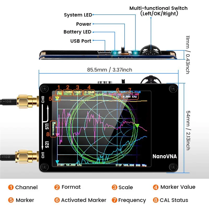 N12R HOT-2023 New -H Vector Network Antenna Analyzer 10KHz-1.5GHz MF HF VHF UHF Slot Spectrum Tester
N12R HOT-2023 New -H Vector Network Antenna Analyzer 10KHz-1.5GHz MF HF VHF UHF Slot Spectrum Tester