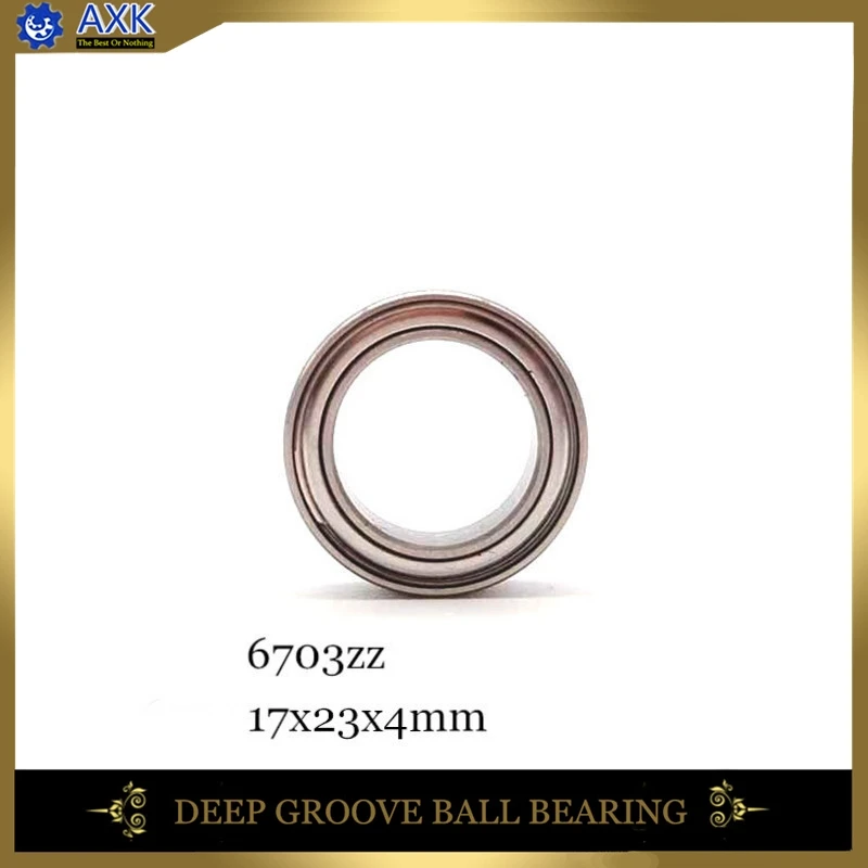 6703ZZ Bearing 17*23*4 mm ( 10 PCS ) ABEC-1 Slim Thin Section 61703ZZ 6703Z Ball Bearings 6703 Z ZZ
6703ZZ Bearing 17*23*4 mm ( 10 PCS ) ABEC-1 Slim Thin Section 61703ZZ 6703Z Ball Bearings 6703 Z ZZ
