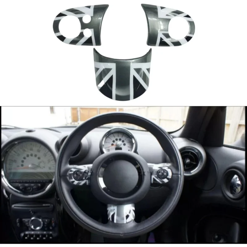 Для Mini R55 R60 Countryman панель рулевого колеса, кнопка, стильная наклейка для Mini Cooper R56 R57 R58 R59, автомобильные аксессуары
Для Mini R55 R60 Countryman панель рулевого колеса, кнопка, стильная наклейка для Mini Cooper R56 R57 R58 R59, автомобильные аксессуары