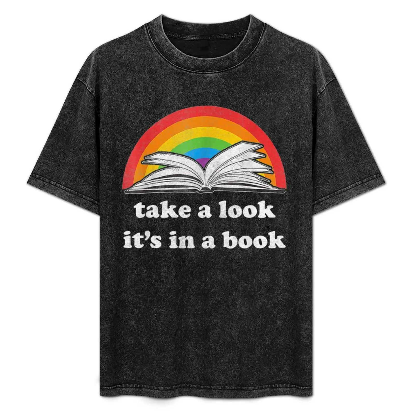 Take A Look It's In A Book Reading Vintage Retro Rainbow T-Shirt Trendy Print Short Sleeve T-Shirt
Take A Look It's In A Book Reading Vintage Retro Rainbow T-Shirt Trendy Print Short Sleeve T-Shirt