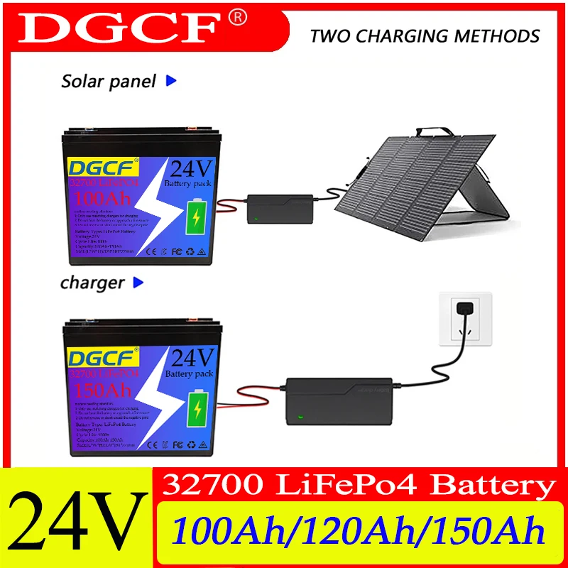 32700 LiFePo4 24V 100Ah lithium iron phosphate battery Built-in 100A BMS,for Solar Marine Overland Off-Grid LiFePo4 Battery
32700 LiFePo4 24V 100Ah lithium iron phosphate battery Built-in 100A BMS,for Solar Marine Overland Off-Grid LiFePo4 Battery
