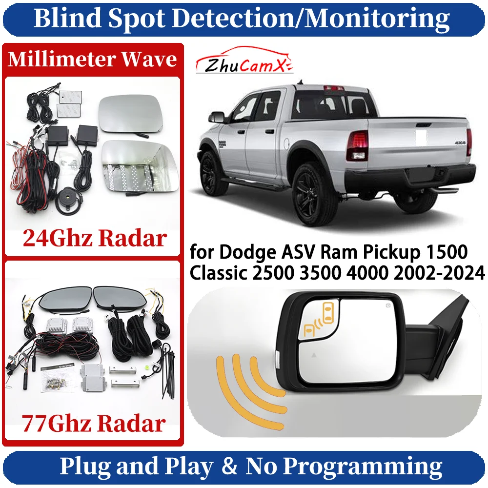 Car Safe Blind Spot Monitoring/Detection System for Dodge ASV Ram Pickup 1500 Classic 2500 3500 4000 2002-2024 Side Lane Change
Car Safe Blind Spot Monitoring/Detection System for Dodge ASV Ram Pickup 1500 Classic 2500 3500 4000 2002-2024 Side Lane Change