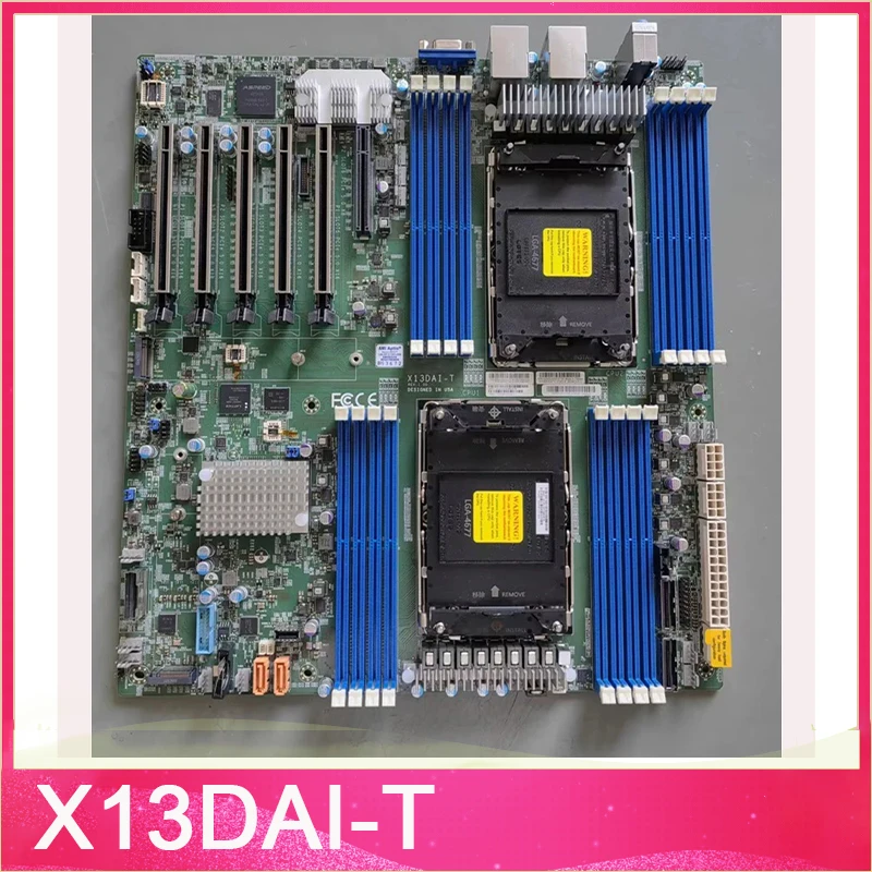 For Supermicro Two-way Workstation Motherboard 4677 Pin 350W Power Consumption C741 Chipset Supports DDR5 X13DAI-T
For Supermicro Two-way Workstation Motherboard 4677 Pin 350W Power Consumption C741 Chipset Supports DDR5 X13DAI-T